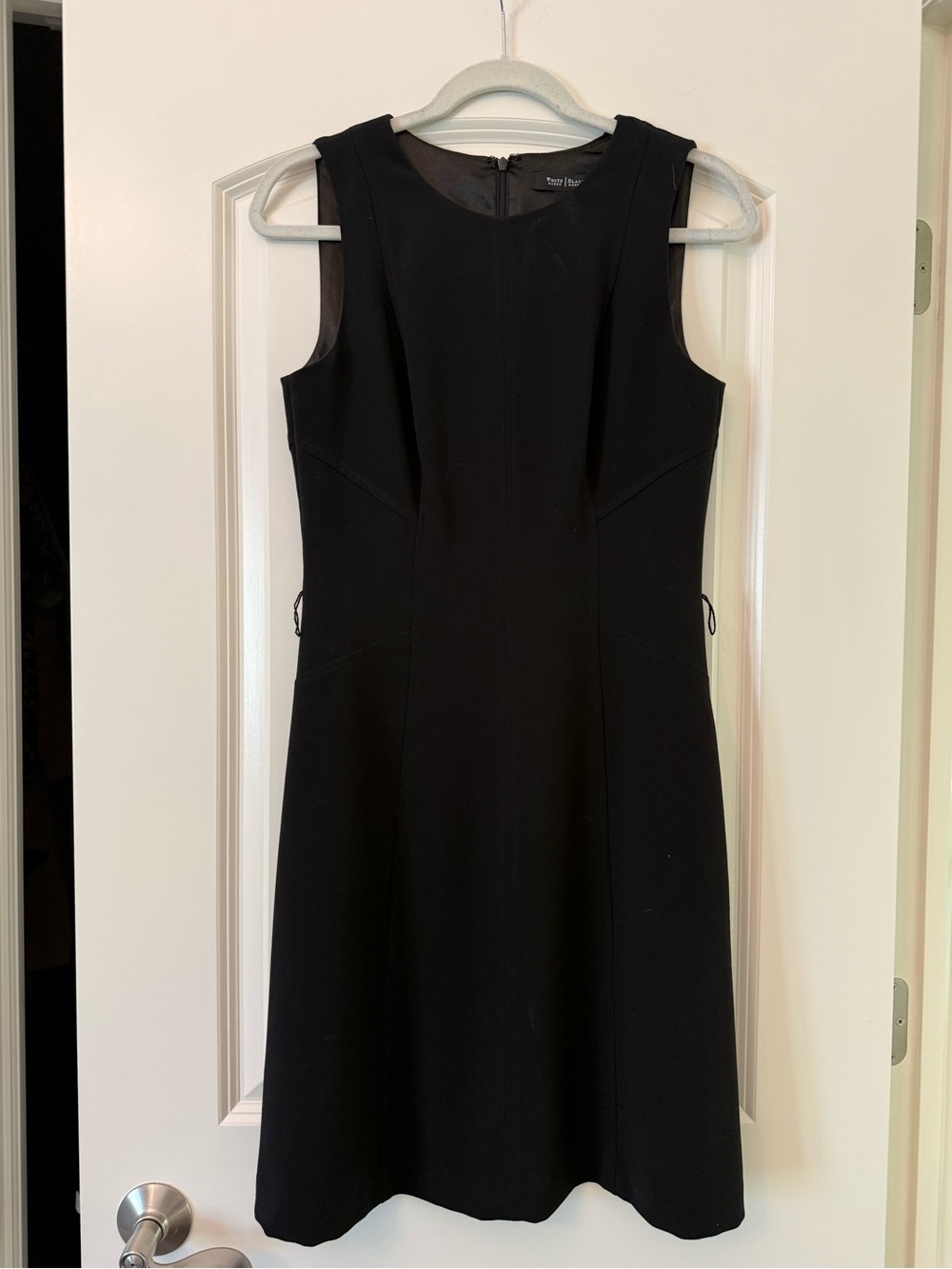 White House Black Market Black Sleeveless Fit-and-Flare Dress